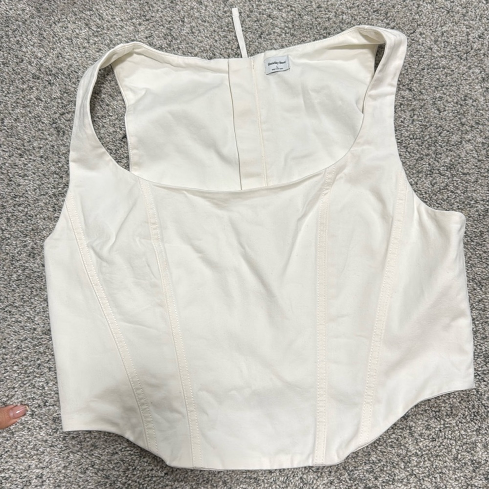 sunday best aritzia L corset like top